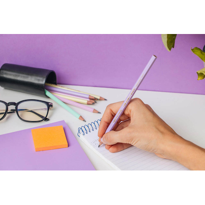 Artikelbild 6 für BIC EVOLUTION PASTEL Bleistifte HB 2x lila, grün, gelb, rosa, 5 St., Artikelnummer 385231