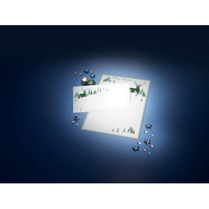 Artikelbild 4 für SIGEL Weihnachtsbriefpapier Christmas Forest Motiv DIN A4 90 g/qm 25 Blatt, Artikelnummer 187514