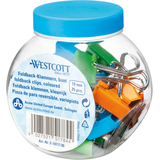 Artikelbild 1 für 25 WESTCOTT Foldbackklammern farbsortiert 1,9 cm, Artikelnummer 363222