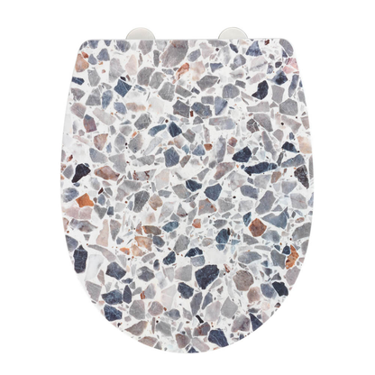 Artikelbild 5 für WENKO WC-Sitz mit Absenkautomatik Terrazzo High Gloss mehrfarbig, Artikelnummer 814407