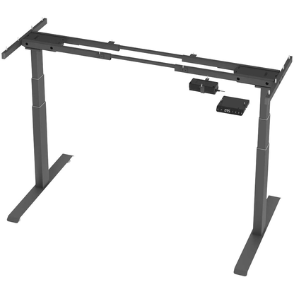 Artikelbild für BaseLite elektrisch höhenverstellbares Schreibtischgestell grafit ohne Tischplatte, T-Fuß-Gestell grau 106,5 - 176,5 x 50,0/74,0 cm, Artikelnummer 271019