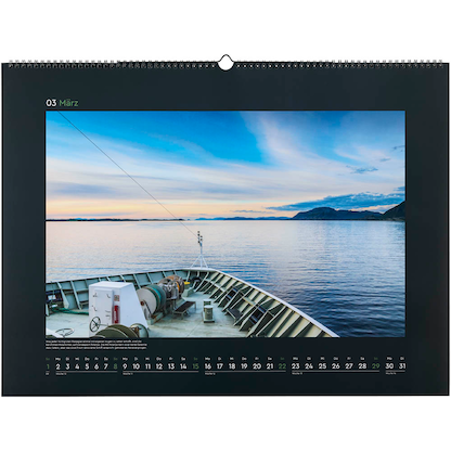 Artikelbild 5 für KUNTH Monats-Wandkalender Hurtigruten 2026, Artikelnummer 575938