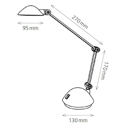 Artikelbild 4 für Hansa LED Space Schreibtischlampe schwarz 4 W, Artikelnummer 108249