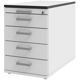 Artikelbild 1 für röhr Imperia Standcontainer weiß 5 Auszüge 43,3 x 80,0 x 72,0 - 78,0 cm, Artikelnummer 752754