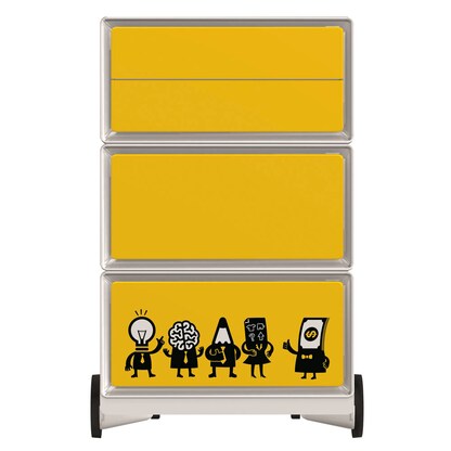 Artikelbild 3 für PAPERFLOW easyBox Business Rollcontainer weiß, bunt 4 Auszüge 39,0 x 43,6 x 64,2 cm, Artikelnummer 215507