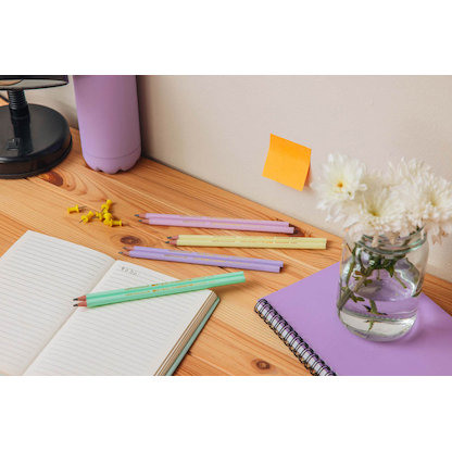 Artikelbild 7 für BIC EVOLUTION PASTEL Bleistifte HB 2x lila, grün, gelb, rosa, 5 St., Artikelnummer 385231