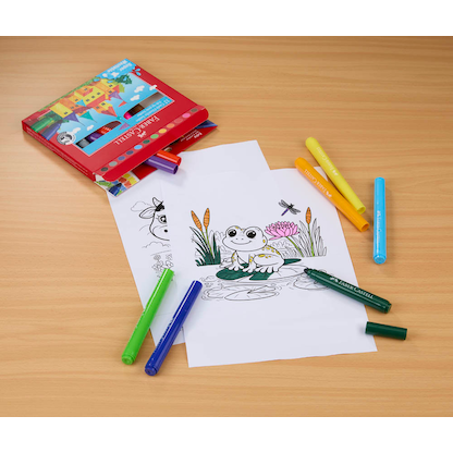 Artikelbild 28 für FABER-CASTELL Jumbo Super Washable Filzstifte farbsortiert, 12 St., Artikelnummer 277958