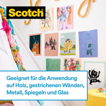 Artikelbild 7 für Scotch Klebefilmabroller Wall-Safe Tape blau, Artikelnummer 477727