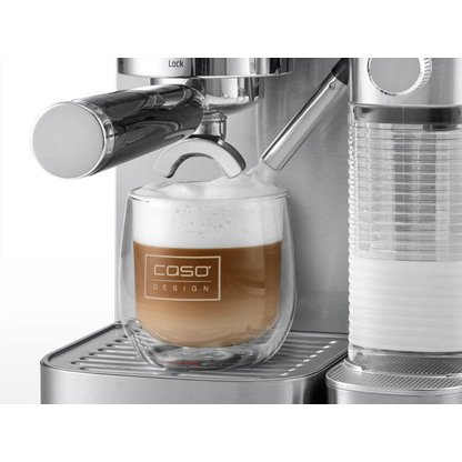 Artikelbild 7 für caso® Espresso Gourmet Latte Siebträgermaschine silber, Artikelnummer 492878