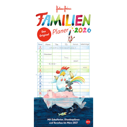 Artikelbild 3 für Heye Familienkalender Helme Heine 2026, Artikelnummer 551547