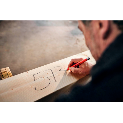 Artikelbild 5 für edding 8890 Zimmermannsbleistift mit Druckmechanismus rot HB, 10H, 1 Set, Artikelnummer 512428