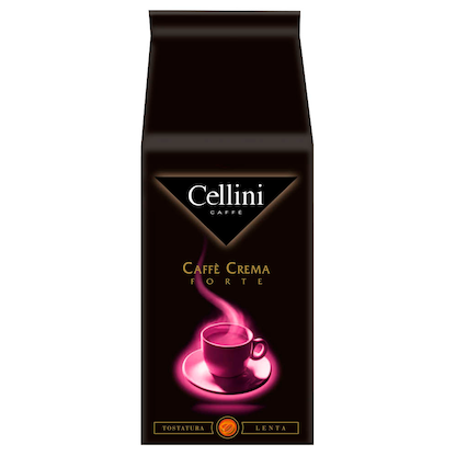 Artikelbild 2 für Cellini CAFFÈ CREMA FORTE Kaffeebohnen, Arabica- und Robustabohnen kräftig, 1,0 kg, Artikelnummer 222620