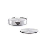 Artikelbild 1 für Zeller Untersetzer silber, schwarz 10,0 cm 7-tlg., Artikelnummer 396164