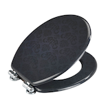 Artikelbild 1 für WENKO WC-Sitz mit Absenkautomatik Bellevue schwarz, Artikelnummer 813123