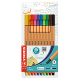 Artikelbild 1 für STABILO point 88 Fineliner farbsortiert 0,4 mm, 10 St., Artikelnummer 313007