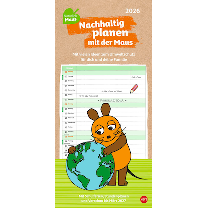 Artikelbild für Heye Familienkalender Maus 2026, Artikelnummer 551568