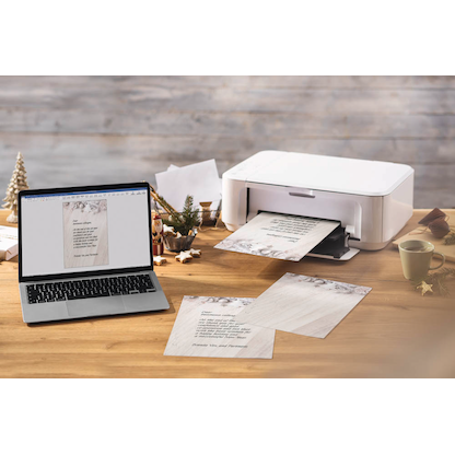 Artikelbild 4 für SIGEL Weihnachtsbriefpapier Rustic White Motiv DIN A4 90 g/qm 25 Blatt, Artikelnummer 627717