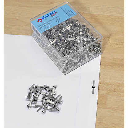 Artikelbild 4 für 1.000 Gowi Musterbeutelklammern Rundkopf, Artikelnummer 486403