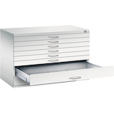 Artikelbild 1 für CP 7100 Planschrank lichtgrau 8 Schubladen 110,0 x 76,5 x 76,0 cm, Artikelnummer 682031