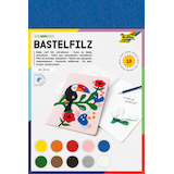 Artikelbild 1 für folia Bastelfilz selbstklebend farbsortiert 10 Bogen, Artikelnummer 504098