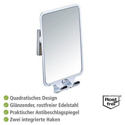 Artikelbild 3 für WENKO Wand-Kosmetikspiegel Quadro silber, Artikelnummer 529067