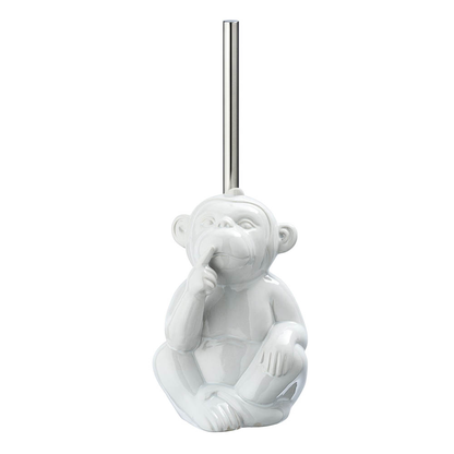 Artikelbild für WENKO WC-Garnitur Monkey Quiet weiß Stein, Artikelnummer 813564