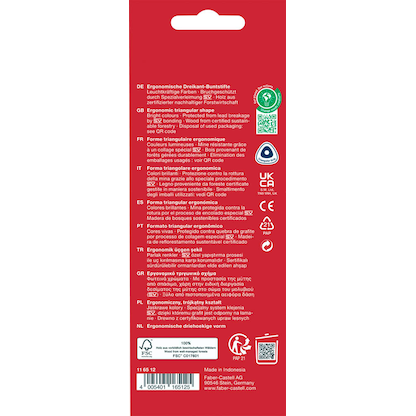 Artikelbild 2 für FABER-CASTELL Ergonomics Buntstifte farbsortiert, 12 St., Artikelnummer 589428
