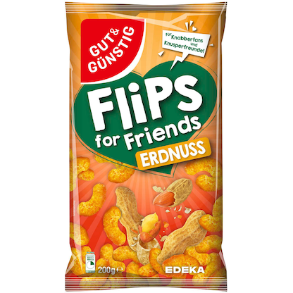 Artikelbild 16 für GUT&GÜNSTIG Erdnussflips Chips 200,0 g, Artikelnummer 987608