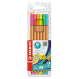 Artikelbild 1 für STABILO point 88 NEON Fineliner farbsortiert 0,4 mm, 6 St., Artikelnummer 355185