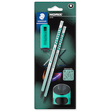 Artikelbild 1 für STAEDTLER Norix® Bleistifte HB silber,franch green mit Radierer, 1 Set, Artikelnummer 619854