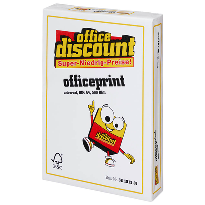 Artikelbild 3 für office discount Kopierpapier officeprint universal DIN A4 80 g/qm 500 Blatt, Artikelnummer 381913
