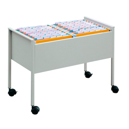 Artikelbild 4 für AKTION: DURABLE Hängemappenwagen Quer-Registratur grau für bis zu 100 Hängemappen, Artikelnummer 733849