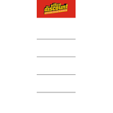 Artikelbild 1 für 10 office discount Einsteck-Rückenschilder weiß für 7,5 cm Rückenbreite, Artikelnummer 415158