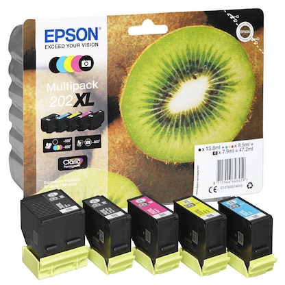 Artikelbild 13 für EPSON 202XL/T02G74 schwarz, Foto schwarz, cyan, magenta, gelb Druckerpatronen, 5er-Set, Artikelnummer 432430