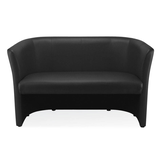 Artikelbild 1 für Nowy Styl 2-Sitzer Sofa Club Duo schwarz beige Leder, 1 St., Artikelnummer 487020