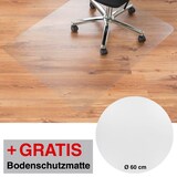 Artikelbild 1 für AKTION: clear style Bodenschutzmatte für glatte Böden Master rechteckig, 120,0 x 90,0 cm + GRATIS Bodenschutzmatte rund, Artikelnummer 133934