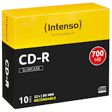 Artikelbild 1 für 10 Intenso CD-R 700 MB, Artikelnummer 213454
