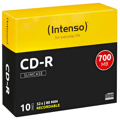 Artikelbild 1 für 10 Intenso CD-R 700 MB, Artikelnummer 213454