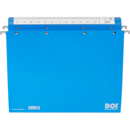 Artikelbild 2 für BOI Patienten-Dokumentations-Hängemappe 4-Ringe Economy Click-Line blau Boden: 3,0 cm, Artikelnummer 666844