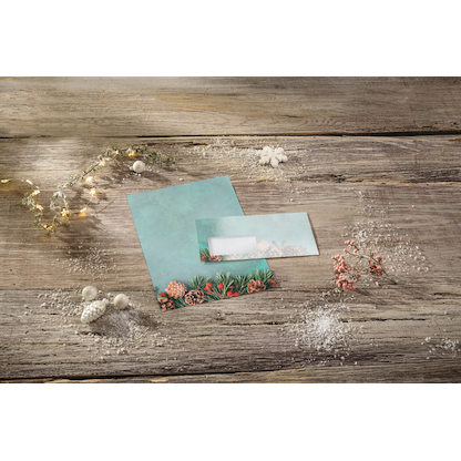 Artikelbild 2 für SIGEL Weihnachtsbriefpapier Green Christmas Motiv DIN A4 90 g/qm 100 Blatt, Artikelnummer 627776