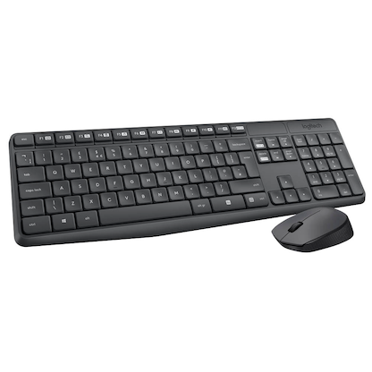 Artikelbild 2 für Logitech MK235 Tastatur-Maus-Set kabellos schwarz, Artikelnummer 301320