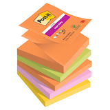 Artikelbild 1 für Post-it® Z-Notes Boost Haftnotizen extrastark farbsortiert, 5 Blöcke, Artikelnummer 620231
