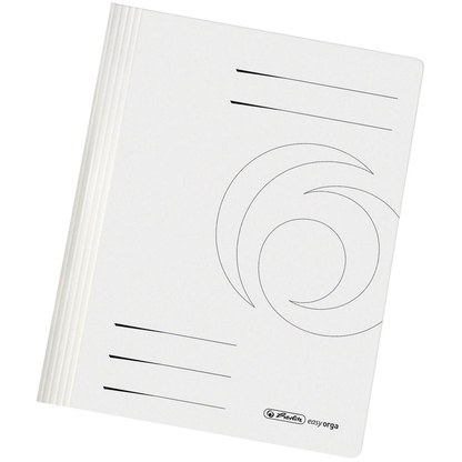 Artikelbild für 10 herlitz Schnellhefter easy orga Karton weiß DIN A4, Artikelnummer 928453