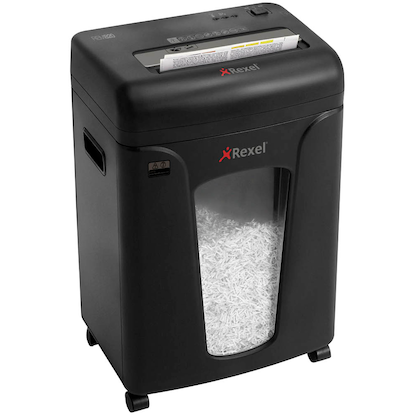 Artikelbild 18 für Rexel Mercury REM820 Aktenvernichter mit Partikelschnitt P-5, 2 x 15 mm, bis 8 Blatt, schwarz, Artikelnummer 185443