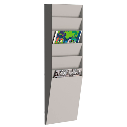 Artikelbild 16 für PAPERFLOW Wandprospekthalter grau DIN A4 6 Fächer, Artikelnummer 290407