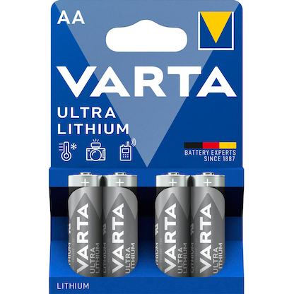 Artikelbild 2 für 4 VARTA Batterien ULTRA LITHIUM Mignon AA 1,5 V, Artikelnummer 540872