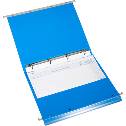 Artikelbild 3 für BOI Patienten-Dokumentations-Hängemappe 4-Ringe Economy Click-Line blau Boden: 3,0 cm, Artikelnummer 666844