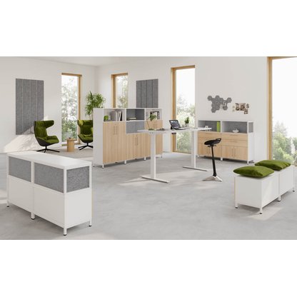 Artikelbild 4 für HAMMERBACHER FlexWall Möbelfüße weiß 79,8 x 39,8 x 10,2 cm, Artikelnummer 949691