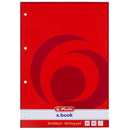 Artikelbild 2 für herlitz Briefblock x.book DIN A4 kariert, Artikelnummer 871291