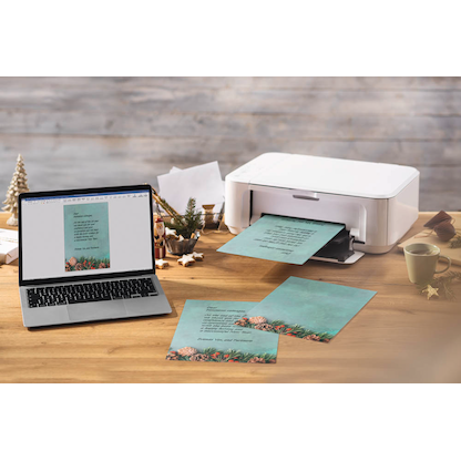 Artikelbild 4 für SIGEL Weihnachtsbriefpapier Green Christmas Motiv DIN A4 90 g/qm 100 Blatt, Artikelnummer 627776